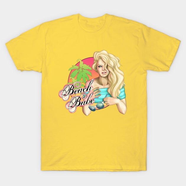 Beach Babe T-Shirt by CatAstropheBoxes